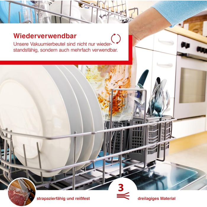 Стартовий набір Solis з пакетами для вакуумного пакування Zip, 7 шт. 5 пакетів з термозбіжною плівкою, комплект з'єднань шлангів для вакуумного пакувальника/вакуумного пакувальника, допоміжний засіб для герметизації