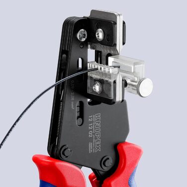 Прецизійні кліщі для зняття ізоляції KNIPEX з контурними ножами, 12 12 02