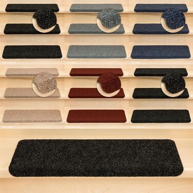 Килимки для ніг Kettelservice-Metzker Ramon MW Прямокутні 15-секційні економ-комплекти антрацит - зі стабільним пластиковим кутом