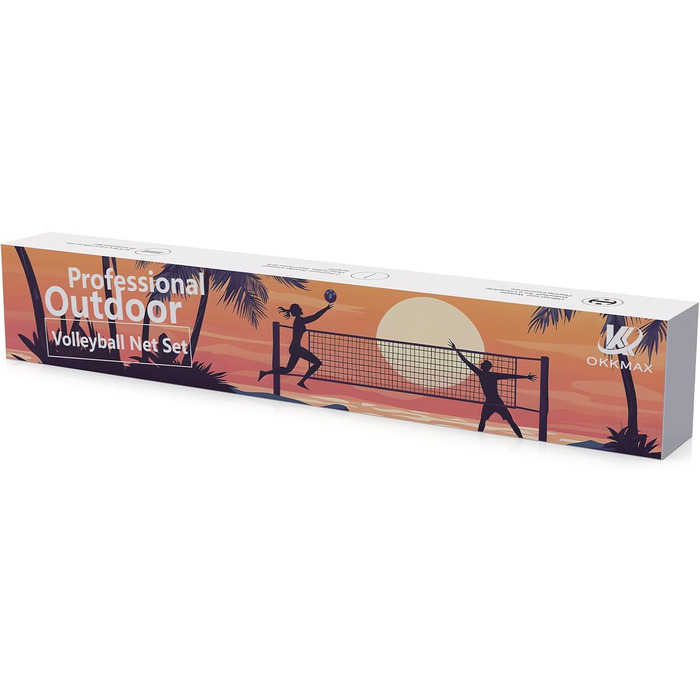 Професійний портативний комплект волейбольної сітки для вулиці (з конструкцією проти провисання, табло, регульованими стійками та повним набором аксесуарів)