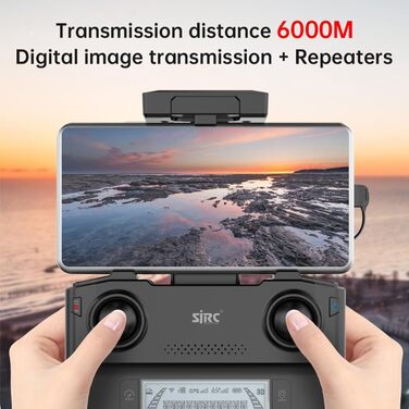 Дрон X-Verse SJRC F11S 4K PRO із камерами 4K HD EIS, відстань керування 6 км, 2-осьовий підвіс, професійний складаний квадрокоптер