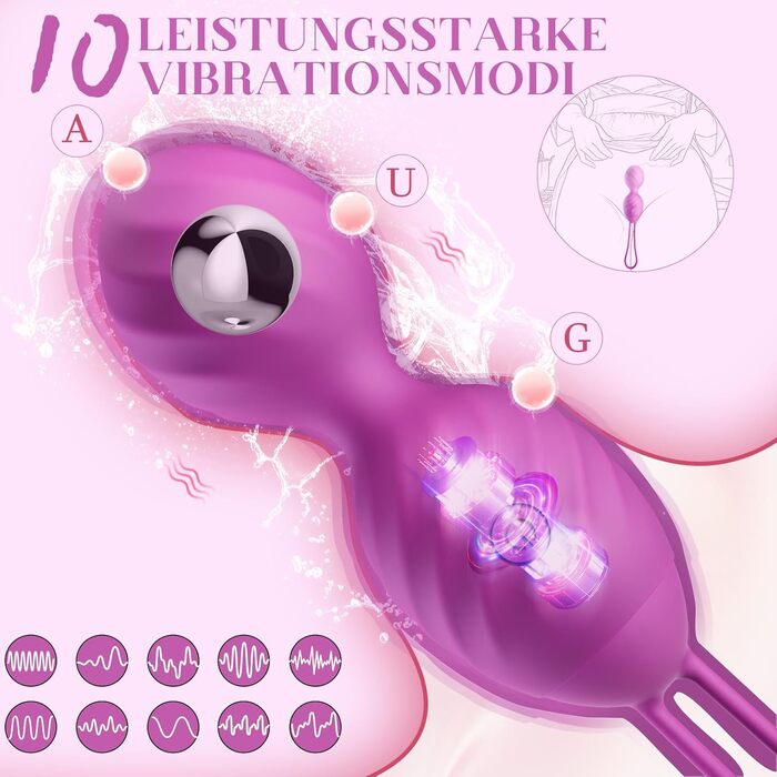 Набори вібраторів для жінок, водонепроникні вібратори-кулі, кульки Кегеля для підтягування вагінальна підтяжка, стимуляція точки G та клітора, секс-іграшки для сексу з бездротовим пультом дистанційного керування