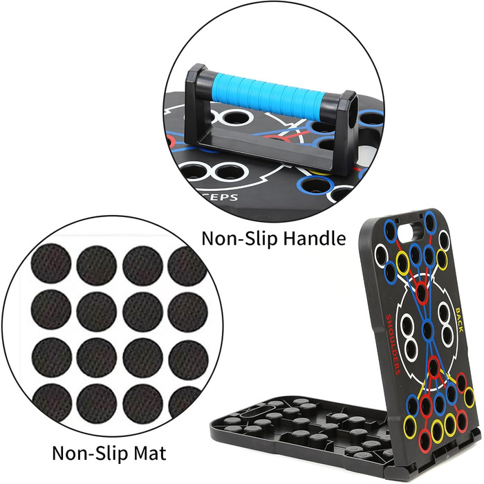 Розсувна дошка, портативна багатофункціональна знімна перекладина для віджимань 14-в-1, стійка для силових тренувань з ручками для чоловіків та жінок, тренажер для фітнесу та грудних м&39язів, 27-в-1