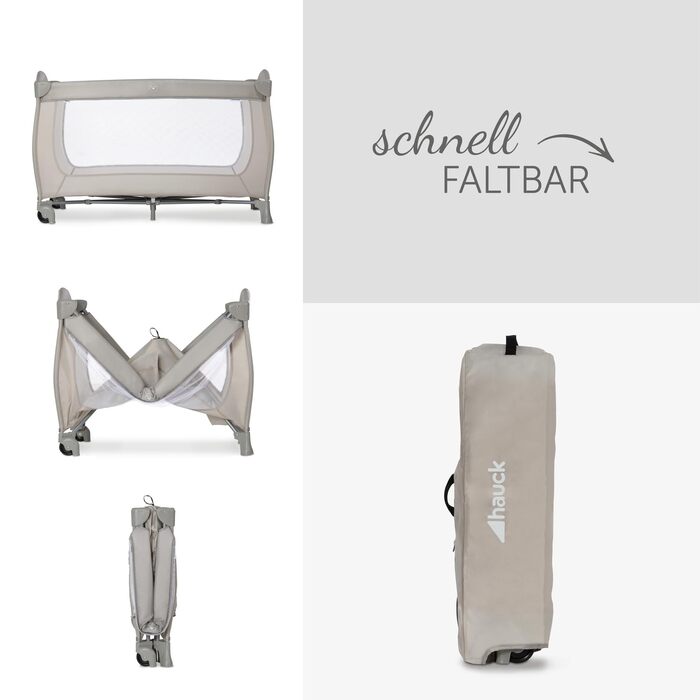 Люлька для подорожей Sleep N Play Go Plus з сумкою для транспортування, колесами, ковзанка для ігор, маленька складна, дитяча люль