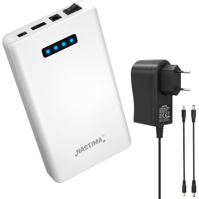 Літій-іонний акумулятор NASTIMA 12V 5200mAh 62.4Wh з виходом 12В постійного струму 9В постійного струму та подвійним виходом USB 5
