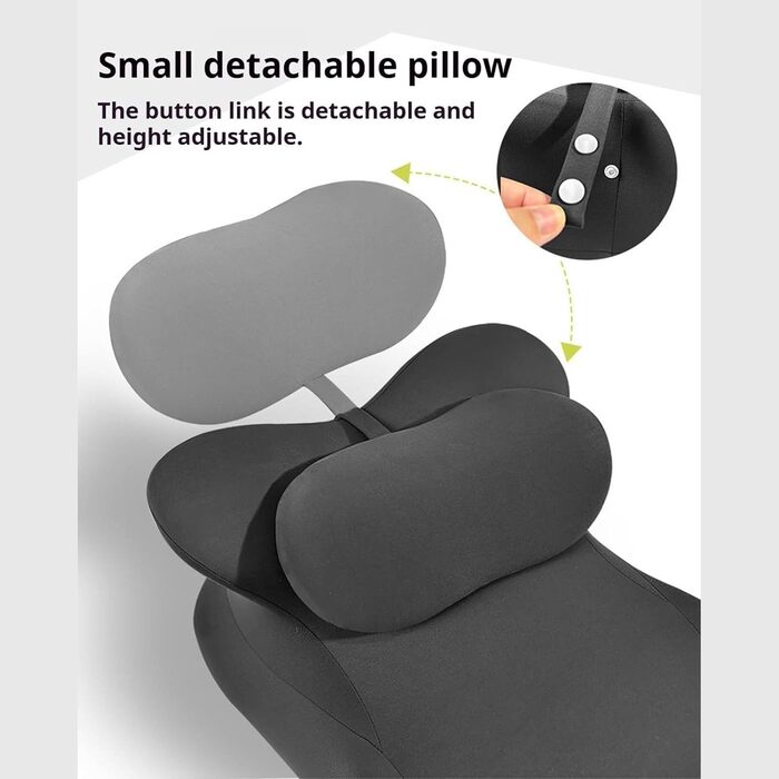 Пара подушок для стегон, пара багатофункціональних подушок для підняття стегон, подушки для сідниць для пар, комфортні клиноподібні подушки з піни з ефектом пам&39яті в кількох положеннях, забезпечують підтримку талії та шиї (темно-сірий)