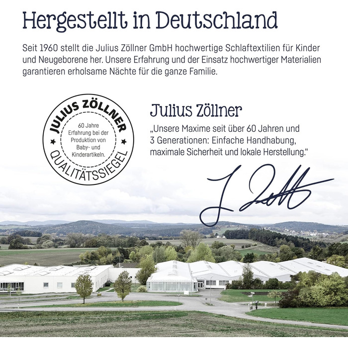 Гігієнічна подушка Julius Zllner, можна прати при 95C, підходить для алергіків, Standard 100 від OEKO-TEX, розмір 40x60 см Подушка