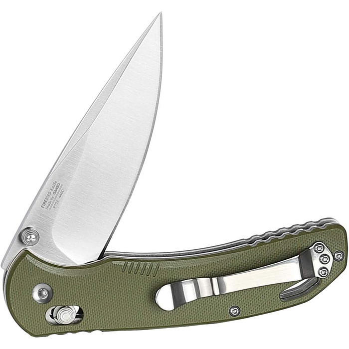 Складаний ніж зі сталі 440С клинок 77 мм G10 нековзна рукоятка з кліпсою Кемпінг Полювання Риболовля Кишеньковий ніж Кишеньковий н