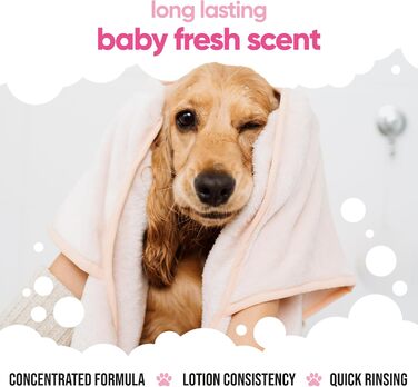 Дитячий кондиціонер для собак Baby Fresh від Buddycare - 500 мл - Ароматизований кондиціонер з пудровим ароматом, з алое вера та провітаміном B5
