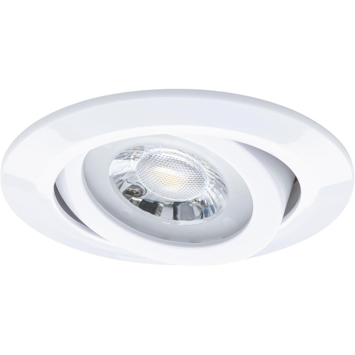 Набір вбудованих LED-світильників Paulmann 99995 (10 шт.), поворотні, 3-ступеневе димування, 82мм, 70, 10x4,8Вт, 10x450лм, 230В, 3000К, білий