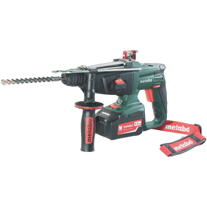 Акумуляторний відбійний молоток Metabo KHA 18 LTX (600210500) 18 В 2 шт. Li-Ion зарядний пристрій ASC 55 metaBOX 165 L, тип акумул