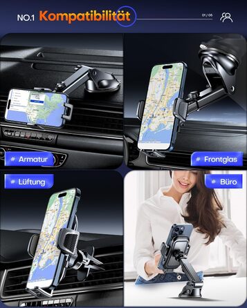 Автомобільний тримач мобільного телефону MP-MALL Супер присоска та суперсталевий гачок Оновлення універсальне для диска приладової