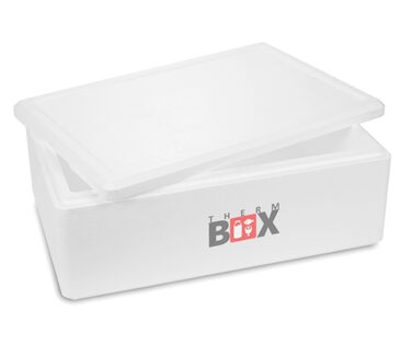 Пінопластовий контейнер 29 Вт Товщина стінки 3 см Об&39єм 29,1 л Внутрішні розміри 53x33x16 см Ізольований контейнер Холодильник Контейнер для підігріву Багаторазовий