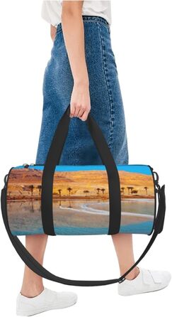 Спортивна сумка, дорожня сумка, пляжна сумка, з принтом, сумка на нічліг, чорна, універсальний розмір, сумка для подорожей