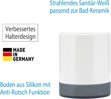 Силіконова щітка для туалету LOOMAID з ефектом лотоса - Зроблено в Німеччині - Щітка для туалету, щітка для туалету з протиковзким