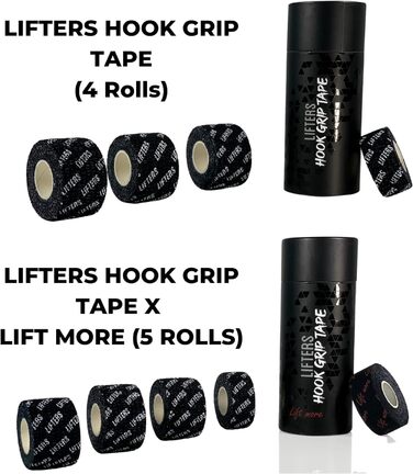 Стрічка Lifters Premium Hookgrip для важкої атлетики - Підйомна спортивна стрічка нековзна, гнучка стрічка для великого пальця, проста у використанні - ідеально підходить для кроссфіту, пауерліфтингу та фітнес-тренувань (підйом стрічки з гачком більше)