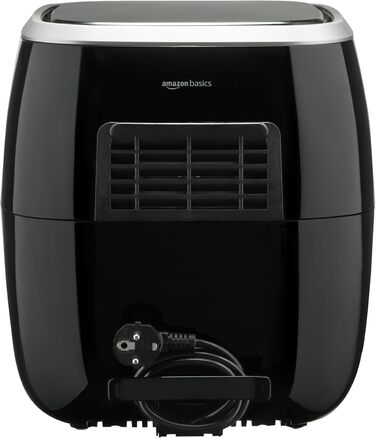 Аерофритюрниця Storeo Basics 6 літрів із цифровим сенсорним екраном і 8 попередніми налаштуваннями приготування, чорна 6 л