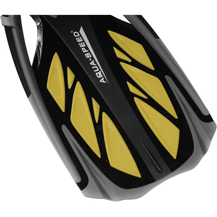 Ласти для сноркелінгу Aqua Speed довгі для дорослих Ласти для дайвінгу для чоловіків та жінок Ласти для сноркелінгу Ласти для дайвінгу Ласти для плавання Ласти для плавання Ласти для басейну INOX Розмір 42/43 Сірий/Жовтий