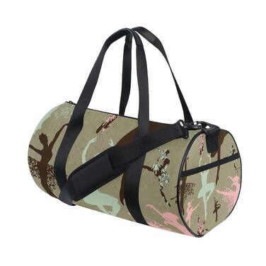 Сумка-шопер для дівчаток Сніжинки, вінтажна різдвяна сумка для балету, спортивна дорожня сумка-несік з канвасу для чоловіків та жінок, для подорожей та на вихідні