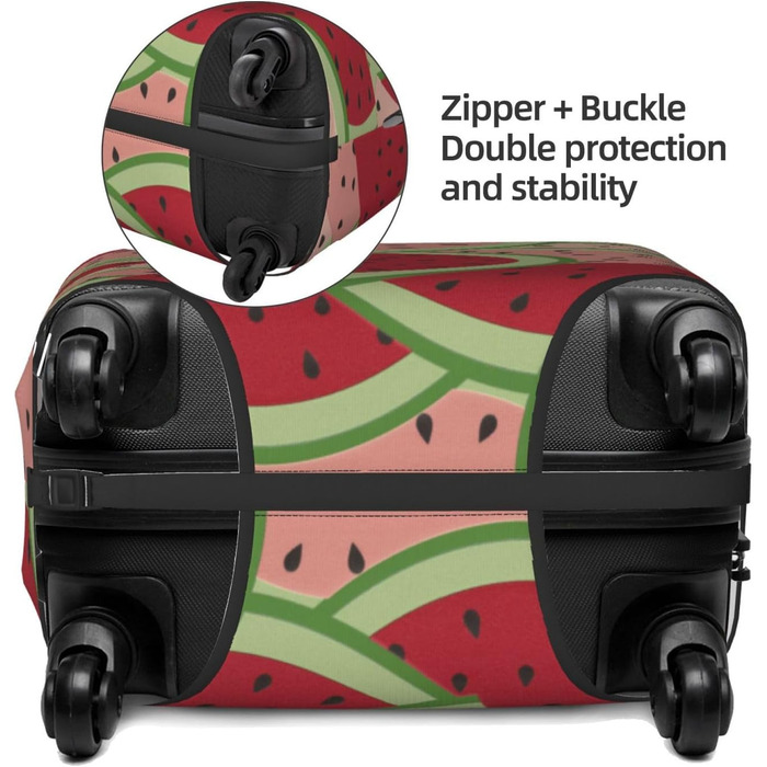 Чохол для валізи Кавун BAFAFA, захисний еластичний чохол від подряпин та пилу, чорний, розмір 95