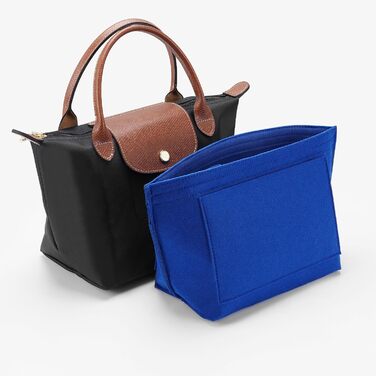 Фетровий органайзер для сумочки Longchamp Le Pliage S (маленький, синій) Small Blue