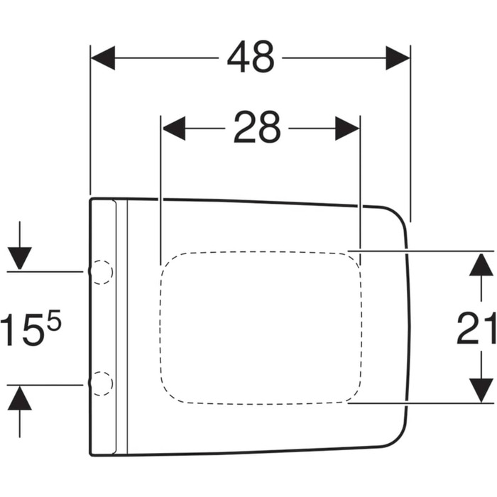 Шафа-купе Session 35x48 см Білий, 2
