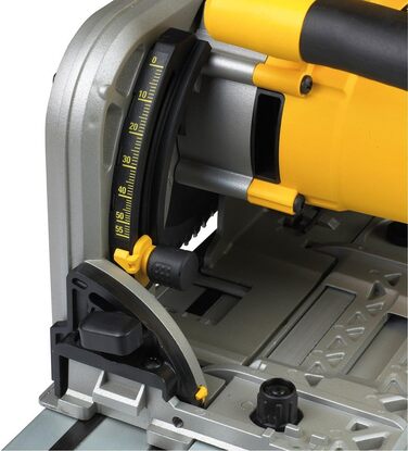 Дискова пила для занурювального пиляння Dewalt DWS520KT потужністю 1300 Вт (для напрямних, макс. глибина різання 59 мм, з занурюва