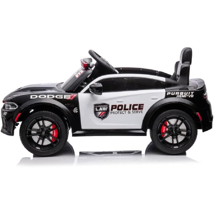 Дитячий транспортний засіб - електромобіль Dodge поліцейський ліцензійний - акумулятор 12В, 2 двигуни - пульт дистанційного керува