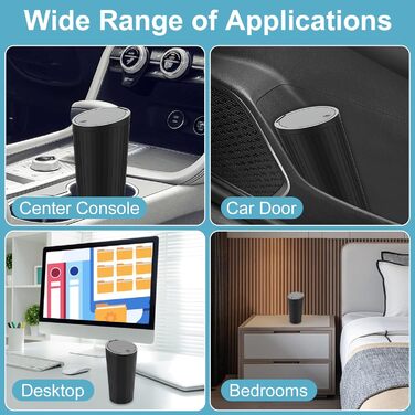 Автоматичний сміттєвий бак з кришкою, компактний, для приміщень, водонепроникний та з функцією усунення запахів, 2 рулони мішків для сміття, зручний міні-бак для автомобіля, дому, офісу, спальні, чорний