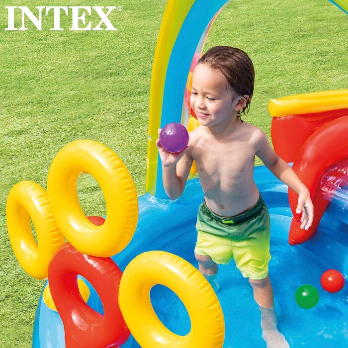 Ігровий центр Intex Rainbow Ring - Дитячий надземний басейн - Дитячий басейн - 297 x 193 x 135 см - Для 3 років 57453NP Різнокольоровий 297x193x135 см