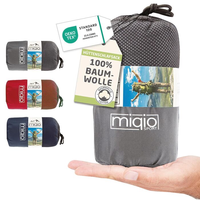 В-1 бавовняний спальний мішок, надлегкий із блискавкою (з&39єднується) тонкий, зручний дорожній спальний мішок та дорожня ковдра XL в одному - літній спальний мішок, внутрішній спальний мішок, сірий, блискавка праворуч, 2-