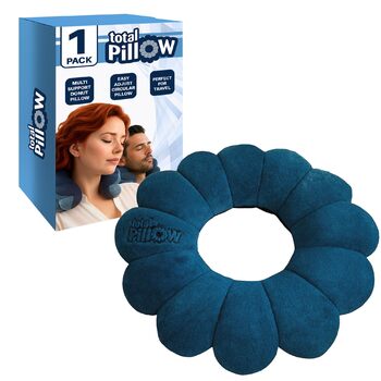 Односпальне ліжко Total Pillow Hampton Direct Blue, синього кольору