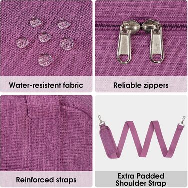 Ручна поклажа Narwey Ryanair 40x30x20, маленька спортивна сумка, складна дорожня сумка, сумка для ручної поклажі Airplane для жінок, дорожня сумка Weekender для чоловіків 20 л (темно-фіолетовий)