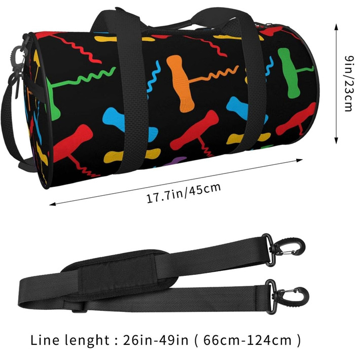 Яскраві сумки-мішки для подорожей, спорту та фітнесу з безшовним малюнком, велика сумка для покупок, дорожні та вихідного дня для чоловіків та жінок