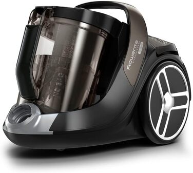 Циклонний паркетний пилосос Без мішка Великий контейнер для пилу 2,5 л Тонкий і сучасний дизайн Міцний двигун EffiTech Чорний парк