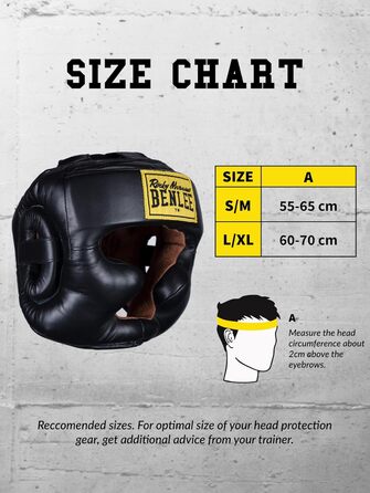 Шкіряний захисний чохол BENLEE, повний захист обличчя, розмір L-XL