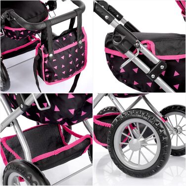 Коляска для ляльок Kinderplay від 2 років, Коляска для ляльок - Легка і стійка конструкція Коляска для ляльок від 3 років Висота р