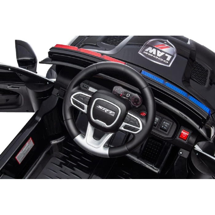 Дитячий транспортний засіб - електромобіль Dodge поліцейський ліцензійний - акумулятор 12В, 2 двигуни - пульт дистанційного керува