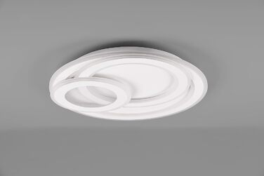 Стеля LED-світильник Trio Leuchten Mita 629210331, матовий білий метал, акрил, 74 Вт, з пультом, димером та зміною кольорів, діаметр 51 см