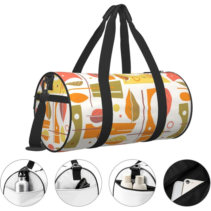 Сумка-дафл для подорожей та спорту в стилі середини століття Herbst Herren (чоловіча) для ручної поклажі, на вихідні, або на ніч