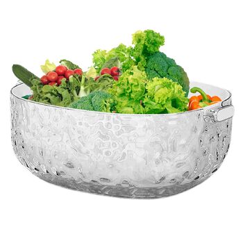 Умивальник - Багатофункціональна двошарова раковина - і мийка для овочів, для дому, пікніків, кемпінгу, холодильника, як перекус для ягід, таких як полуниця, кавуни та помідори, а також білого