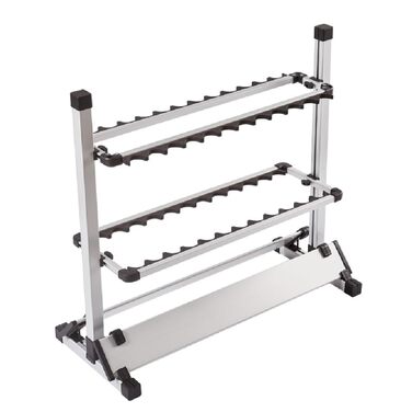 Підставка для вудки, тримач для вудки, підставка для вудки, тримач для вудки, підставка для вудки, підставки для вудки, портативний рибальський тримач на 24 вудки, алюмінієвий сплав, 73 см * 32,5 см * 72 см