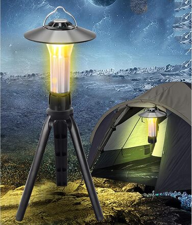 Портативний ліхтар для кемпінгу на відкритому повітрі, акумуляторний, водонепроникний, аварійне освітлення для зовнішнього декору, багатофункціональне аварійне освітлення на відкритому повітрі