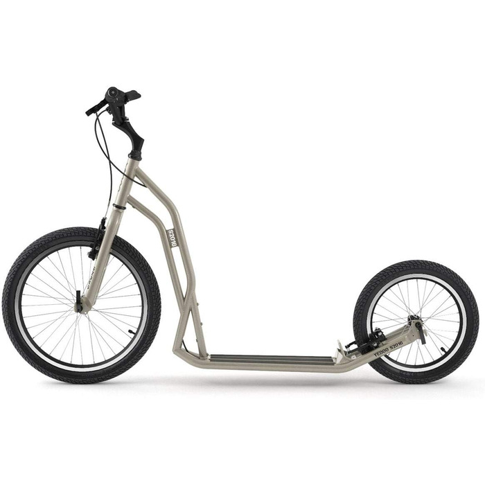 Самокат Yedoo S2016 - до 150 кг, самокат з пневматичними шинами 20/16 - для дорослих, самокат з регульованим кермом, самокат для с