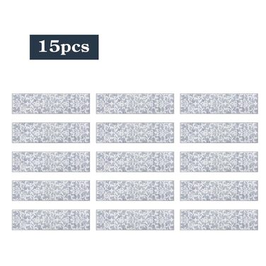 Сходинки для сходів Lahome сірого кольору зі штучної вовни, 20,3 x 76,2 см, нековзка основа, м&39яка поверхня, що миються, доріжки для сходів, східні доріжки для дітей, для домашніх тварин, 15 шт.