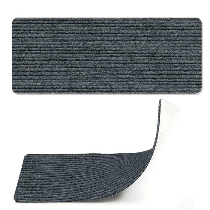 Килимки для сходів, 15 шт. , самоклеючі, протиковзкі, ріжучі, багаторазові (темно-сірі)