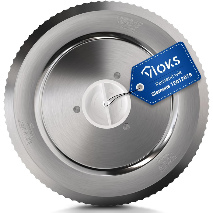 Ніж VIOKS Спеціальна заміна ножа для круглого ріжучого диска Siemens 12012147 & 12012078 Круглий диск із зубчастим краєм Запасна частина Аксесуари для нарізки їжі Хліборізка