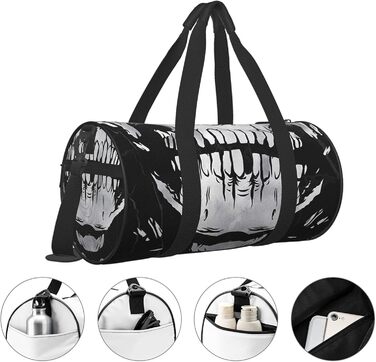 Спортивна сумка з дизайном черепа, для фітнесу, подорожей та багажу, велика дорожня сумка, сумка на нічліг та на вихідні для жінок та чоловіків