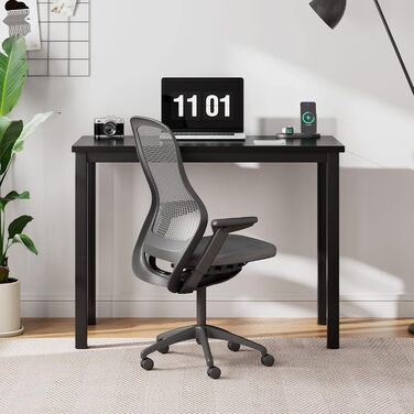 Невеликий комп&39ютерний стіл, стіл для ПК, офісний стіл, дитячий стіл, ігровий стіл, невелике робоче місце для домашнього офісу (Чорний, 80x40см) Чорний 80x40см