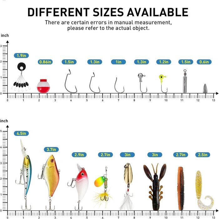Набір рибальських снастей та приманок THKFISH із 153 предметів, рибальський набір, коробка для рибальських снастей, коробка для наживки з рибальськими аксесуарами, приманками, гачками, грузилами та спінінговими приманками, рибальський набір із 153 предмет